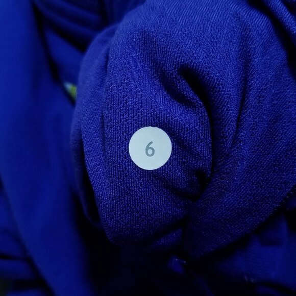 Lululemon In Stride Hoodie 6 Small Blue Striped Thumbholes Sweater Zipper Double - Picture 6 of 13